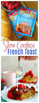 You can substitute the fruit. Slow Cooker French Toast With Creme Anglaise The Seaside Baker
