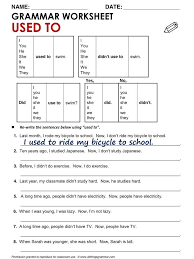Exercises Used To Be Used To Get Used To Pin On Teach Foreign Languages