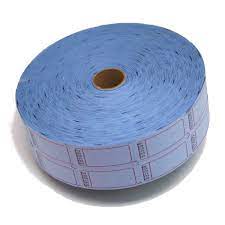 Blue Blank Double Raffle Ticket Roll Raffle Tickets Blank Raffle Tickets Raffle