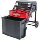 CRAFTSMAN 22-in. Rolling Tool Box with Wheels, Black, Plastic ...