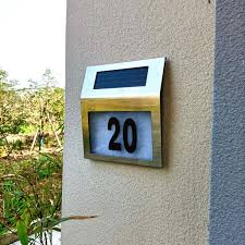 Mailbox and beyond is dedicated to providing the best mailboxes, address plaques, home and garden decor. House Numbers Plaque Solar Powered Led Light Address Number Signs Ip44 Waterproof For Home Yard Outdoor Street Outside Wall Walmart Com Walmart Com