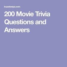 And the remaining players write their answers on a sheet of paper. 200 Movie Trivia Questions And Answers Trivia Questions And Answers Movie Trivia Questions Trivia Questions