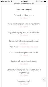 Sapukan lapisan nipis di sekitar kawasan mata selepas membersihkan wajah pada waktu malam. Iman On Twitter I Ve Compiled Everything About Beauty Here Https T Co Gvtjinbxt4 Skincare Routine For Beginners Cleanser Toner Exfoliator Essence Serum Moisturizer All About Sunscreen Hair Routine Contact