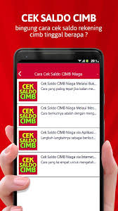 Maybe you would like to learn more about one of these? Android Icin Cara Cek Saldo Cimb Niaga Apk Yi Indir