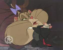 Animation Collection: Original Production Animation Cels of Professor  Ratigan and Felicia from 