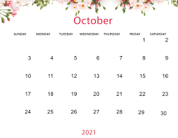 Find many great new & used options and get the best deals for greenbriar 2021 simply blessed inspirational wall calendar at the best online prices at ebay! Cute October 2021 Calendar Printable Wallpaper Thecalendarpedia