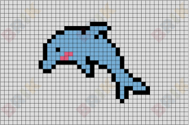 Dolphin Pixel Art Pixel Art Grid Pixel Art Pixel Art Pattern