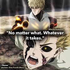 7 Powerful Genos Quotes One Punch Man Hq Images Qta One Punch Man One Punch Man Anime One Punch