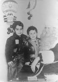 My older brother and I 73years ago its a lifetime photo of How life was so  different from today's world.