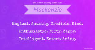 From the gaelic surname mac coinnich, which means son of coinneach. The Hidden Meaning Of The Name Mackenzie Namious