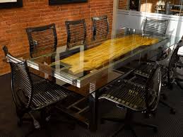 Inspiration mix and match seating. Handmade Conference Table By Where Wood Meets Steel Custommade Com