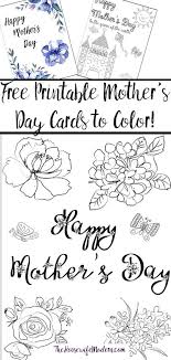 Print the completed card or spend a bit more time and assemble it yourself. Free Printable Mother S Day Cards Some Of Them You Can Color