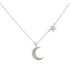Me Ro Silver Small Paisley Moon And Star Necklace Shoptwigs 180 Liked On Polyvore Featuring Jewelr Paisley Jewelry Star Necklace Silver Star Jewelry