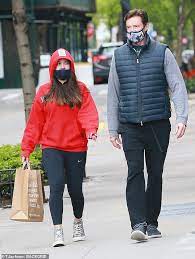Hugh jackman's two kids are adopted. Hugh Jackman And His 14 Year Old Daughter Ava Wear Face Masks In New York City Daily Mail Online