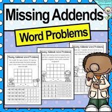 Free printable pdf math worksheets for 1st grade. Missing Addend Word Problems Worksheets Teaching Resources Tpt