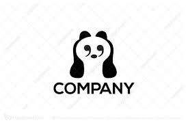 Black And White Kung Fu Panda Logo Logo For Sale Quote Panda Logo Panda Illustration Logos Panda