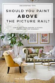 These fixtures make painting a wall a little more difficult, but nothing you can't handle. Should You Paint Above The Picture Rail Swoon Worthy