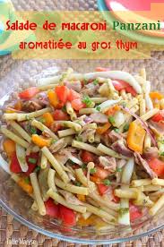 Recette De La Salade De Macaroni Aromatisee Au Gros Thym Salade De Macaroni Salade Salade De Pates