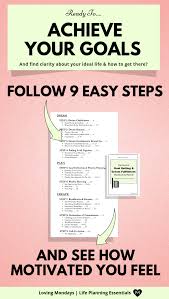 Printable Goal Planner The Ultimate Goal Dream Fulfillment Etsy Goal Planner Printable Goals Planner Motivation
