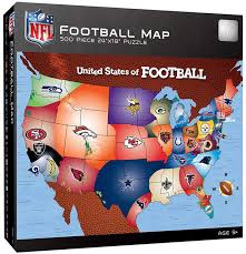 Masterpieces Puzzle Company Nfl 500 Piece Map Puzzle Nfl Usa Nfl Football Teams Map Puzzle