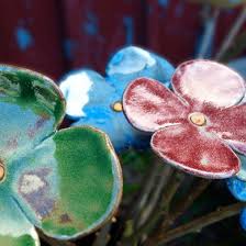 objets de jardin fleurs en ceramique ceramique fleurs