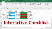 To quickly get a selection of checklist templates for excel, click file > new, type checklist in the search box, and press enter. Create An Interactive Checklist In Excel Youtube