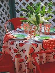 Yaz Masasi Dizayn Table Cloth Table Decorations Aunt Peaches