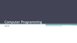 Our computer programming tutorials assume that you have no programming experience whatsoever. Computer Programming Lab Ppt Download
