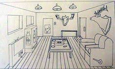 Interior Design One Point Perspective Google Search Perspective Room Art Lessons Middle School One Point Perspective Room