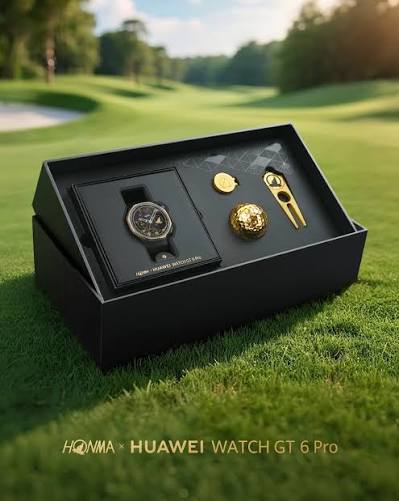 Kemewahan di dalam 1 kotak, di desain khusus kolaborasi HONMA x HUAWEI  WATCH GT 6 Pro. Dapatkan smartwatch edisi spesial dari kami, didedikasikan  untuk para golfer., Tersedia mulai tanggal 5 Februari ...