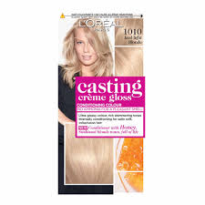 Dye your hair on your own in just minutes without the commitment! L Oreal Pariscasting Creme Gloss Light Iced Blonde 1010 Semi Permanent Hair Dye Wilko