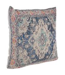 Cuscino schienale in piuma d'oca sterilizzata (certificata i cuscini colorati per divani sono un semplice complemento d'arredo etnico, o provenzale, che. Cuscino Stile Etnico Tamil Vintage Blu Navy Misura 60 Cm