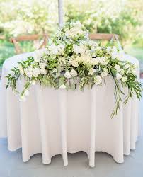 Long And Low Sweetheart Table Arrangement Sweetheart Table Table Arrangements Wedding Florist
