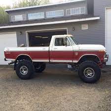 1973 F250 With 12 Inch Of Lift Rolling On 42x14 50 Tires 1979 Ford Truck Ford Trucks Old Ford Trucks