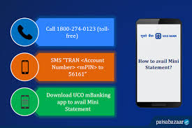 To send your grievance or queries to the icici bank regarding your credit card, you can send them an sms as well. Uco Bank Mini Statement Compare Apply Loans Credit Cards In India Paisabazaar Com