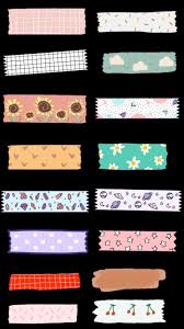 Washitape En 2020 Decorar Hojas De Cuaderno Pegatinas Imprimibles Libreta De Apuntes