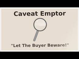 What Does Caveat Emptor Mean Youtube