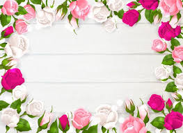 Download Mothers Day Frame With Pink White And Fuchsia Colors Of Roses On White Wooden Background Illustration For Free In 2020 Pink Background Fuchsia Color Flower Backgrounds