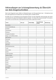 10 11 2019 leistungsbeurteilung mitarbeiter vorlage. Grundschule Arbeitshilfen Zeugnis Leistungsbewertung Ankreuzbogen