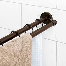 Titan Neverrust Aluminum Double Straight Shower Rod In Bronze Shower Rod Shower Curtain Decor Shower Curtain Rods