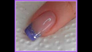 Nailart im herbst selber machen mit mustern und motiven 6. Gelnagel Mit Schablone French Design Mit Jolifin Farbgel Und Illusionglitter Youtube