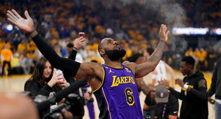 LeBron James footage being filmed by The Last Dance producer