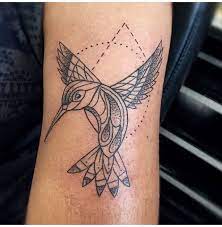 Geometric Bird Tattoo Hummingbird Tattoo Tattoos Geometric Tattoo Bird