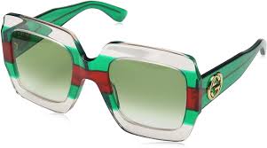 Die präsentation der gucci brillen ist exquisit. Gucci Damen Gg0178s 001 Sonnenbrille Mehrfarbig 1 Green 54 Amazon De Bekleidung