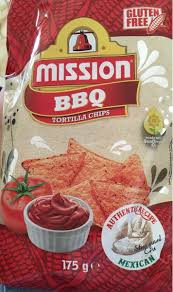 Tortilla chips & taco shells. Mission Bbq Tortilla Chips 175 G