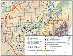 Map Of The North Saskatchewan River In Edmonton Image