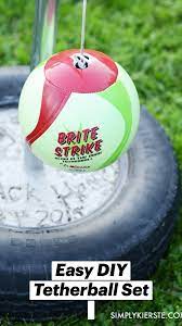 Easy Diy Tetherball Set Pinterest