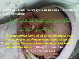 Rasulullah saw bersabda dari abu wahab aljusyami Nama Bayi Laki Laki Yang Baik Dalam Islam