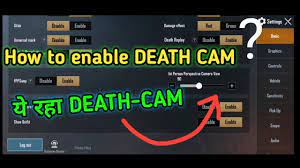 How To Enable Death Cam In Pubg Mobile How To See Death Cam In Pubg Mobile Youtube