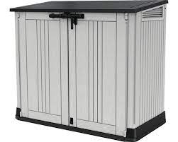 Ein schöner garten ist des besitzers ganzer stolz. Garten Geratebox Mulltonnenbox Keter Store It Out Prime Inkl Gasdruckfedern 132 X 71 5 X 113 5 Cm Grau Antrazit Bei Hornbach Kaufen
